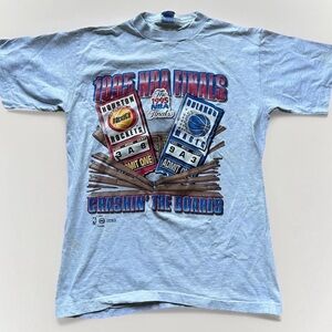 Salem Sportswear Gray NBA Finals 1995 T-Shirt
